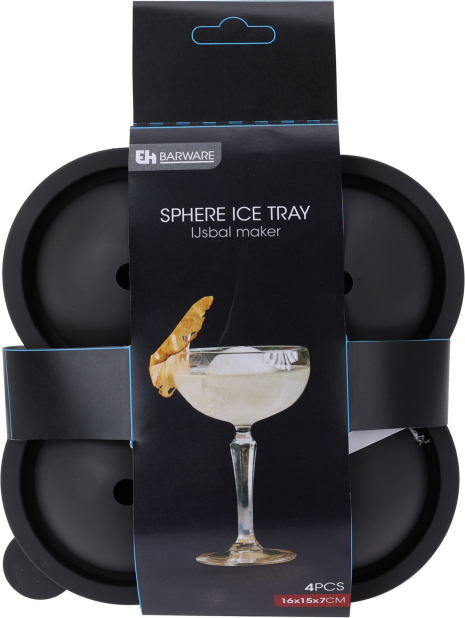 Barware ijsblokmaker 4 ijsballen