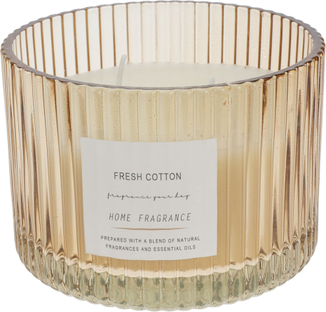 Geurkaars in glas 8cm 3 assorti