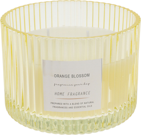 Geurkaars in glas 8cm 3 assorti