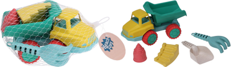 Strandset vrachtauto pastel 6-delig