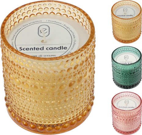 Citronellakaars in glas 8cm assorti