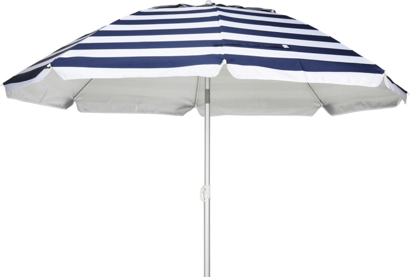 Strandparasol Alu Streep 180cm 2 assorti kleur
