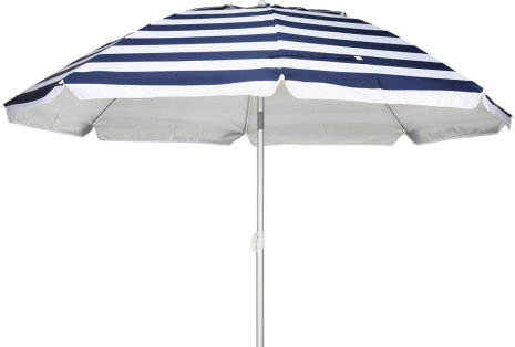 Strandparasol Alu Streep 180cm 2 assorti kleur