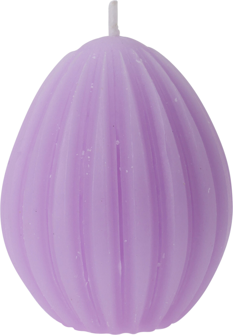 Kaars ei pastel kleuren 5x7cm assorti