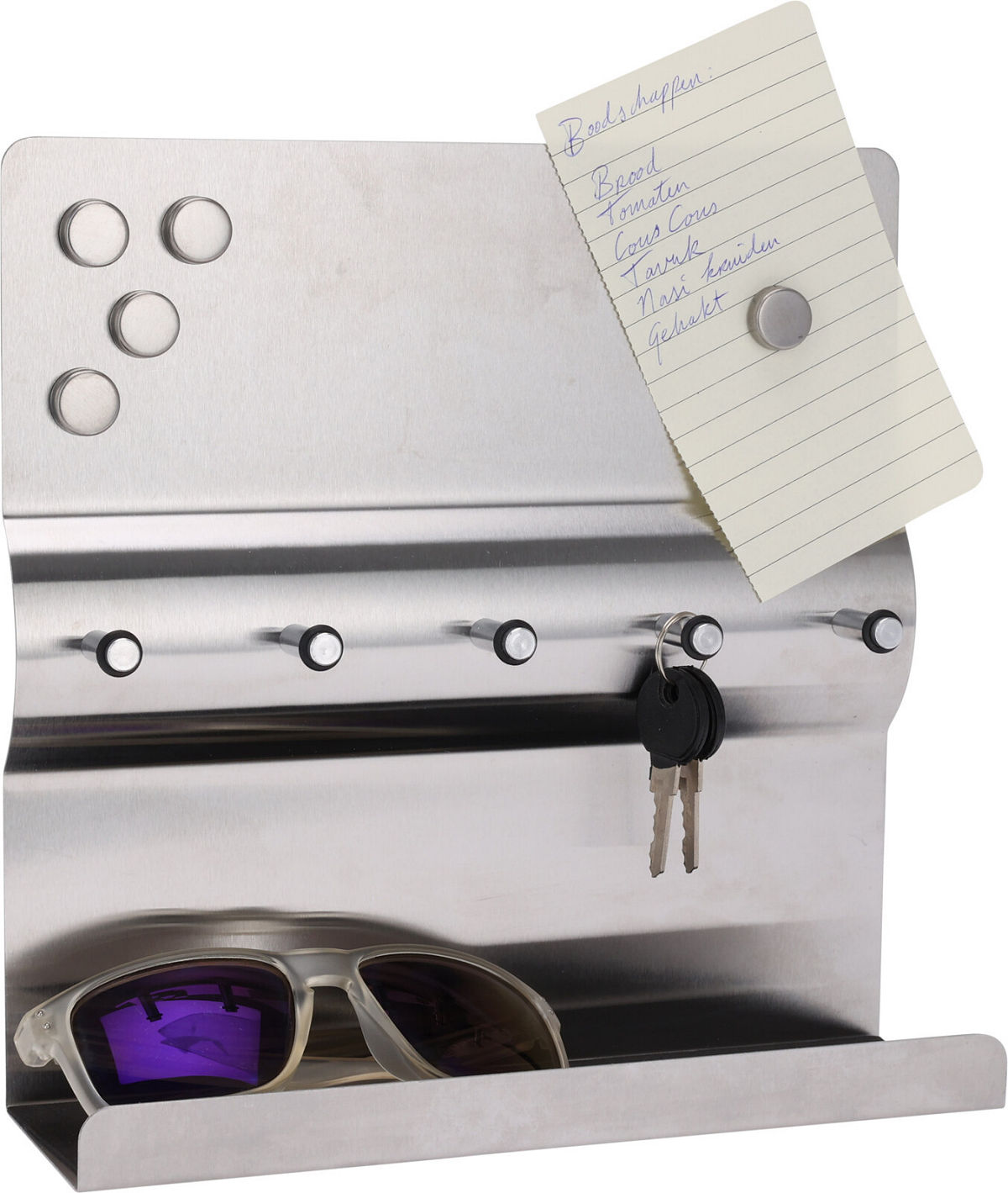 Sleutelrek RVS met 5 haken