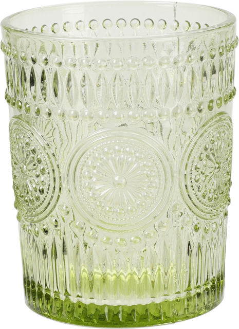 Theelichthouder relief 8x10cm assorti