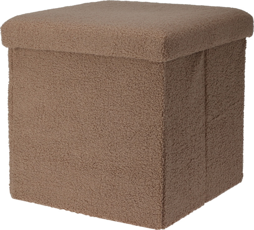 Opbergpoef Teddy 38x38x38cm assorti teddy