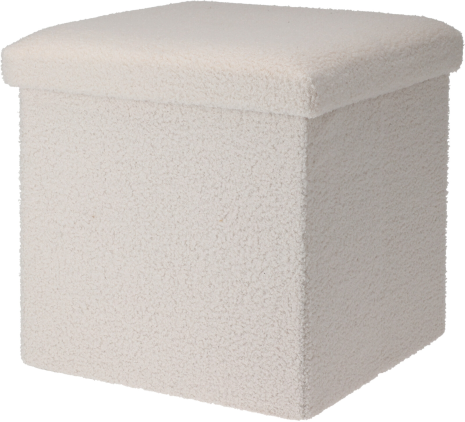 Opbergpoef Teddy 38x38x38cm assorti teddy