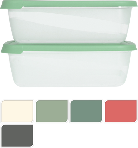 Voorraaddoos set 2-delig - 2000ml