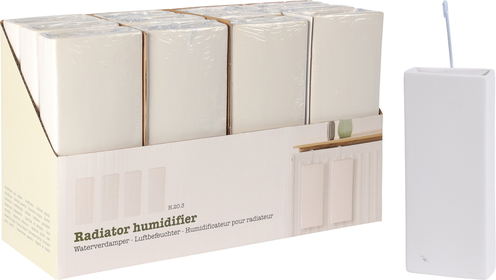 Waterverdamper aardewerk 203x80x35mm