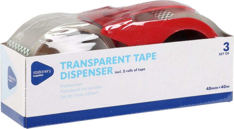 Verpakkingstape dispenser inclusief tape