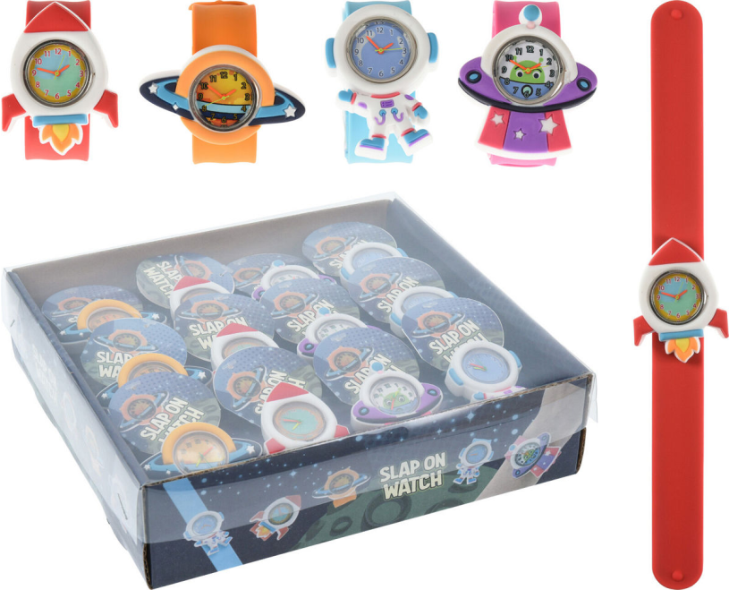 Klaparmband met horlge space - assorti