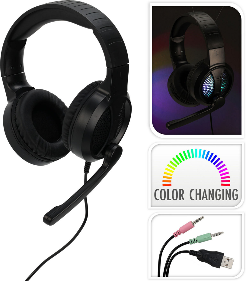 Computer game headset met licht