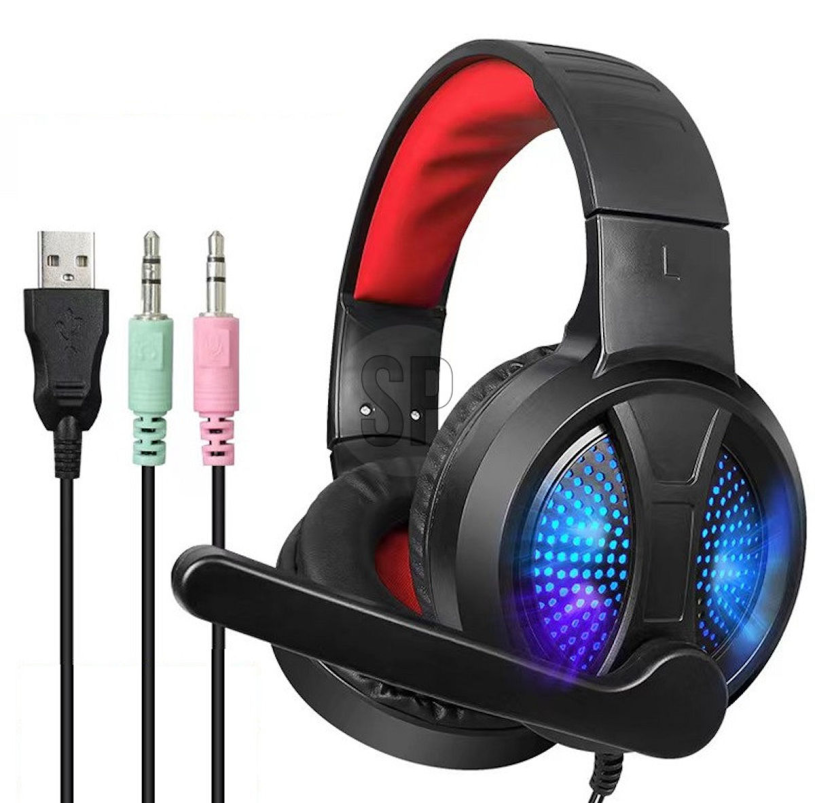 Computer game headset met licht
