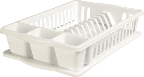 Afdruiprek incl. plateau 495x260x88mm - wit