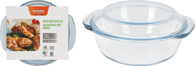 Termolex Ovenschaal glas met deksel 2,0 L