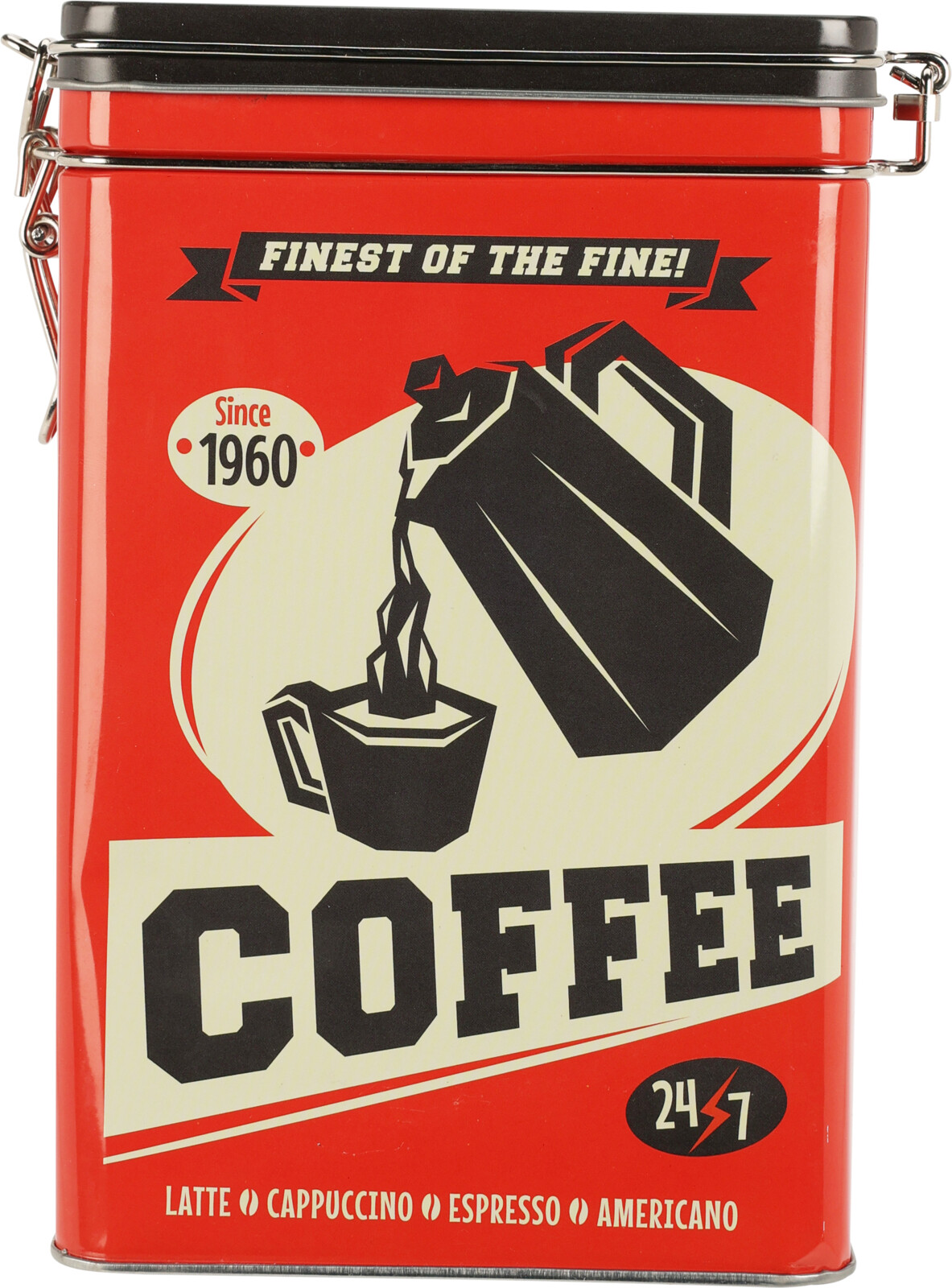 Voorraadblik Staal Koffie 4 assorti