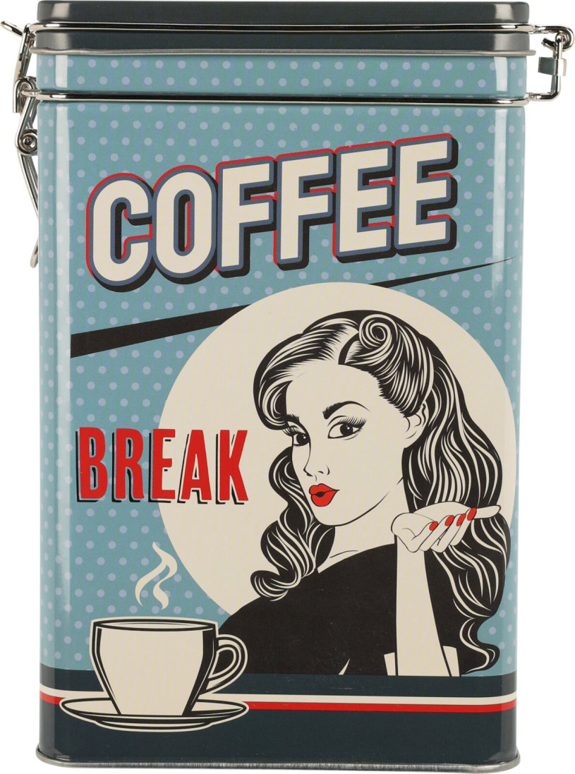 Voorraadblik Staal Koffie 4 assorti