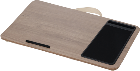 Laptop tray met kussen 575x305x40mm - bruin