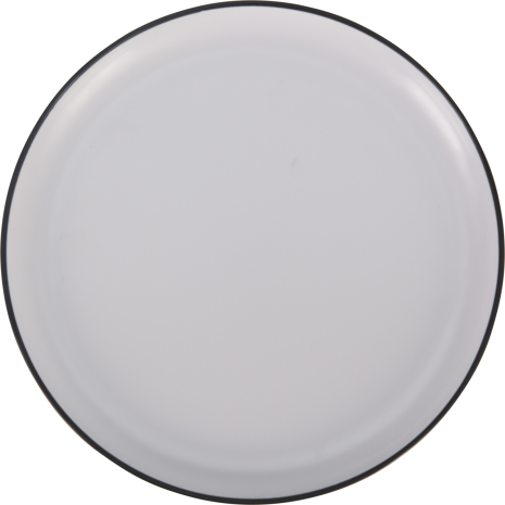 Melamine servies W/B bord 25cm