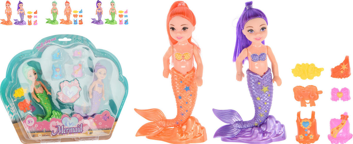 Zeemeermin speelset 8-delig