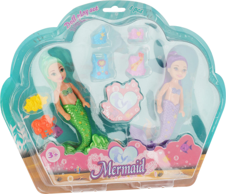 Zeemeermin speelset 8-delig