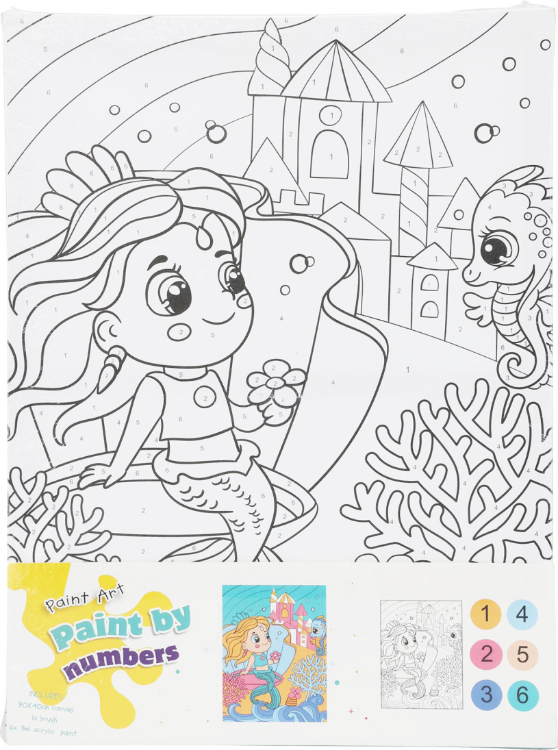 Canvas schilderset op nummer assorti