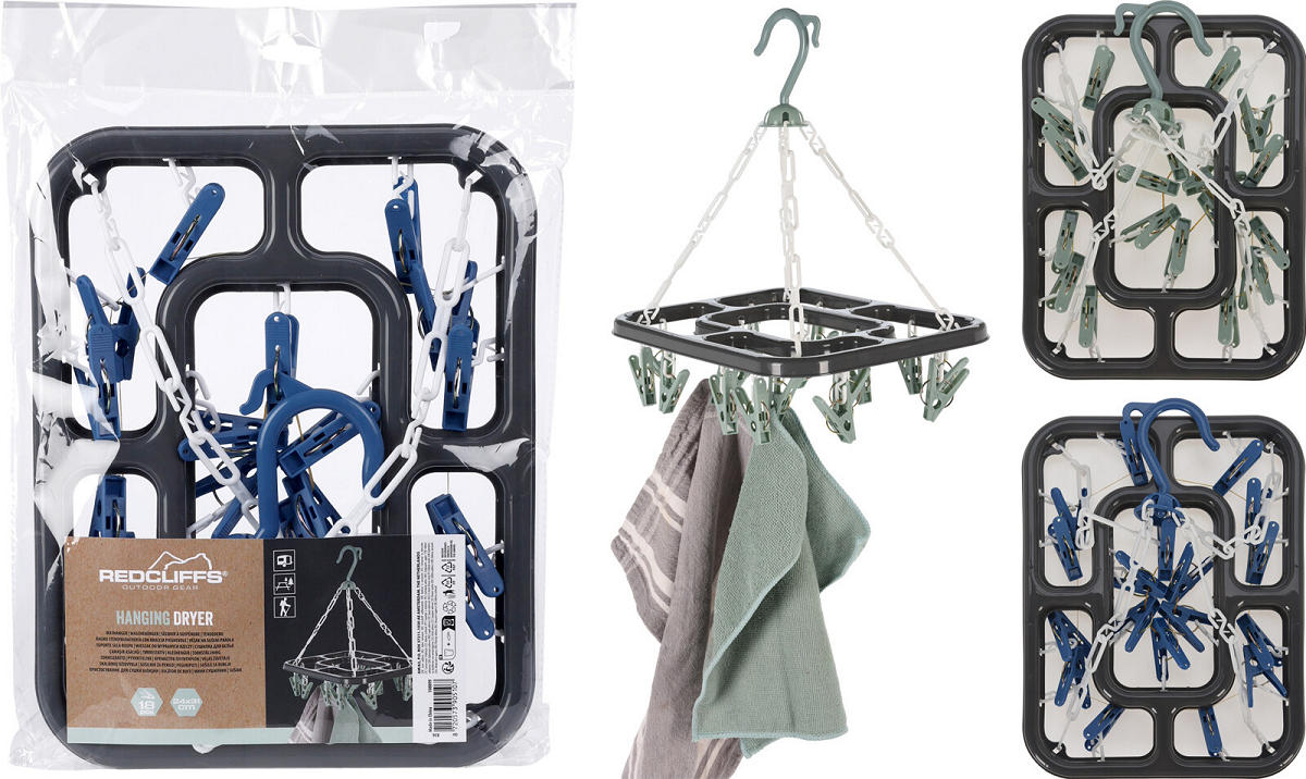 Washanger 18 knijpers 4 assorti