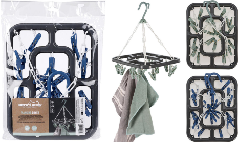 Washanger 18 knijpers 4 assorti