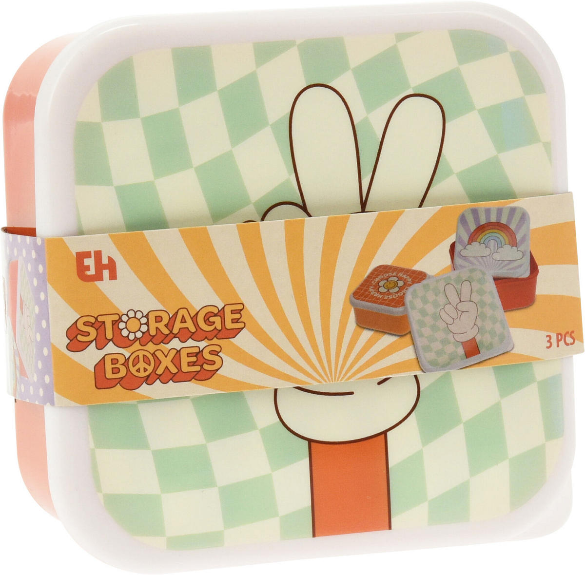 Lunchbox set 3 stuks assorti