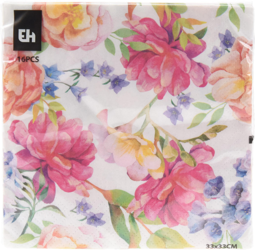 Servetten 33x33cm 16 stuks - Flower 3
