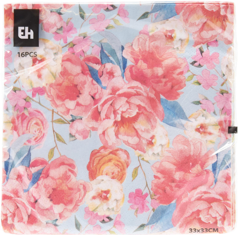 Servetten 33x33cm 16 stuks - Flower 3