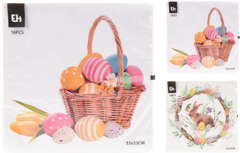 Servetten 33x33cm 16 stuks - Pasen