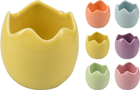 Theelichthouder Ei 67mm assorti kleur