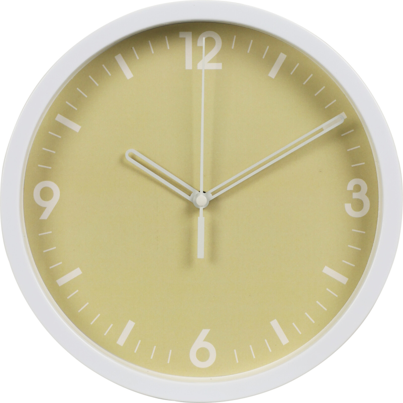 Wandklok 225mm 4 assorti