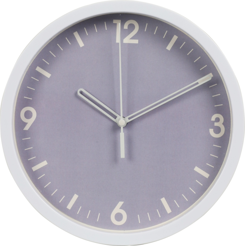 Wandklok 225mm 4 assorti