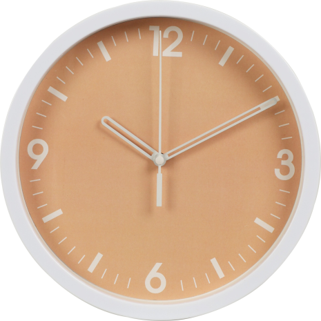 Wandklok 225mm 4 assorti
