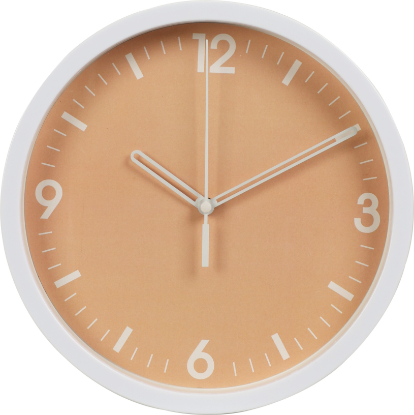 Wandklok 225mm 4 assorti