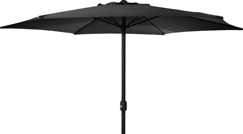 Parasol 3m met draaimechanisme 48mm buis - zwart