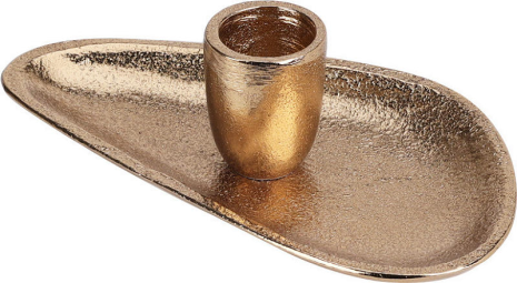 Kandelaar goud 13x8x3cm - assorti