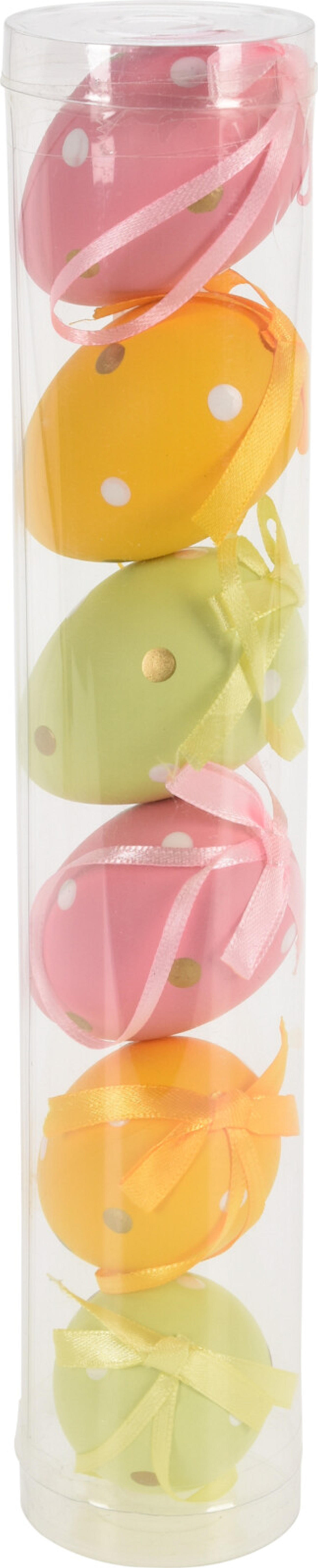 Paaseitjes 6cm set 6 stuks assorti