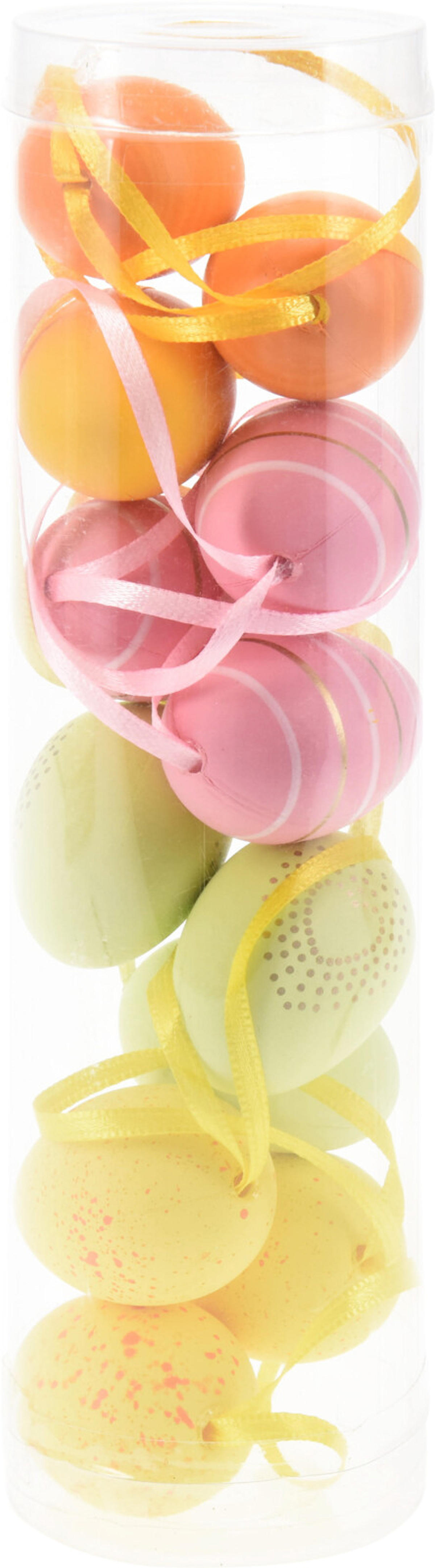 Paaseitjes 4cm set 12 stuks assorti