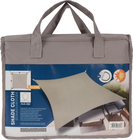 Schaduwdoek UV50+ Vierkant 3x3m - taupe