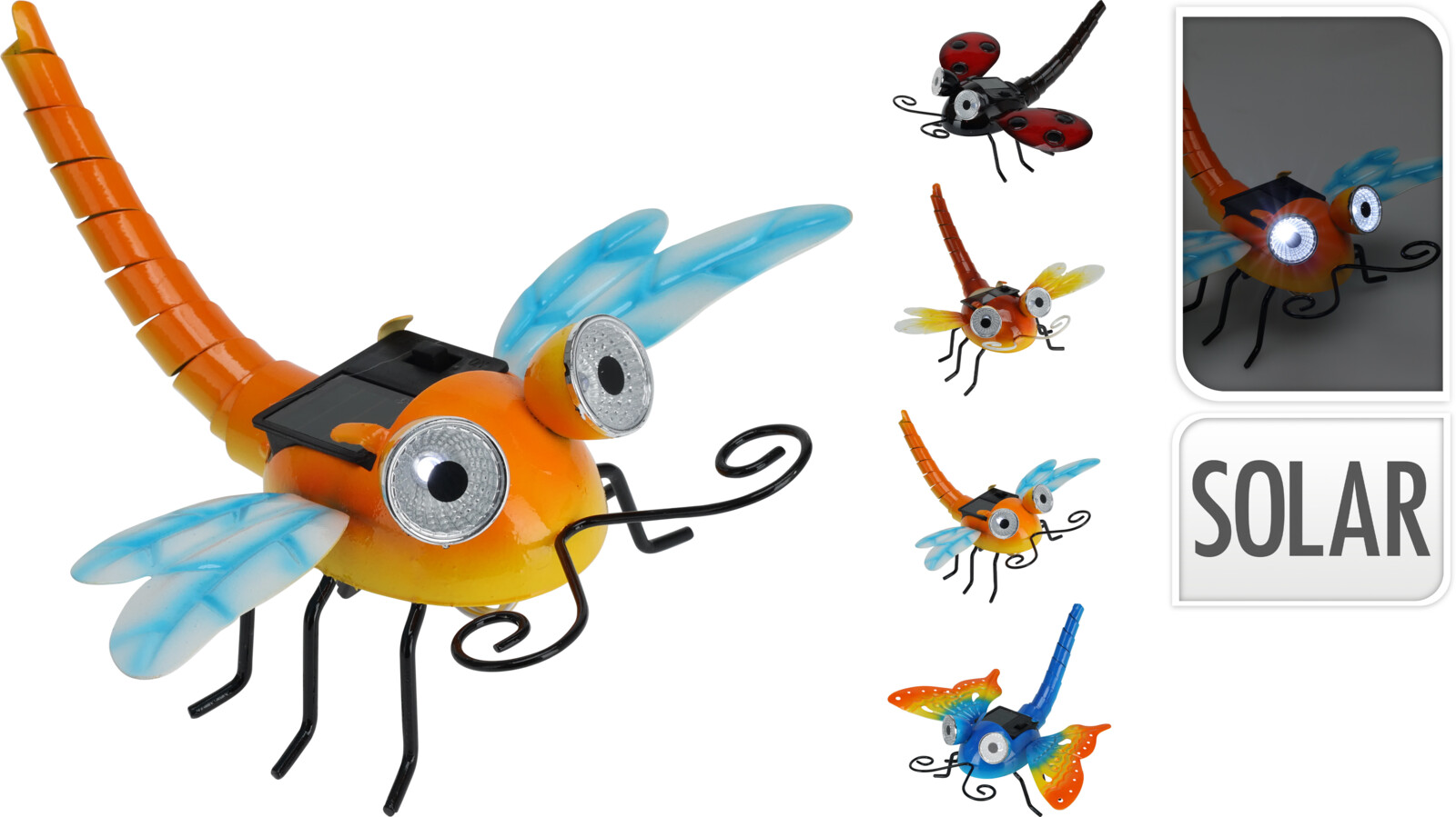 Solar Insect 20x16x12cm assorti