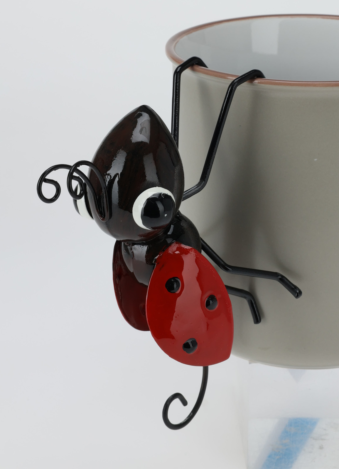 Bloempothanger Insect metaal 130x90x85mm assorti