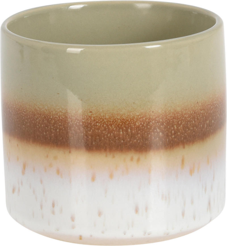 Bloempot Multitone Finish aardewerk 11x10cm - assorti kleur