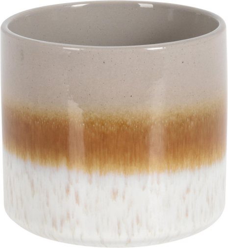Bloempot Multitone Finish aardewerk 11x10cm - assorti kleur
