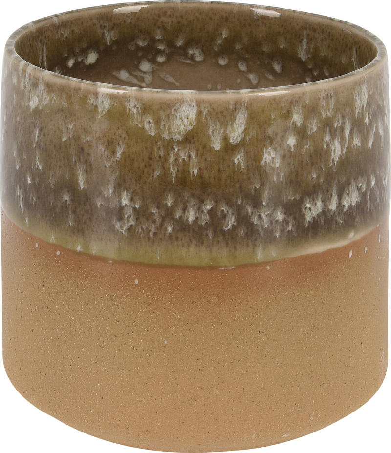 Bloempot Durotone Finish aardewerk 11x10cm - assorti kleur