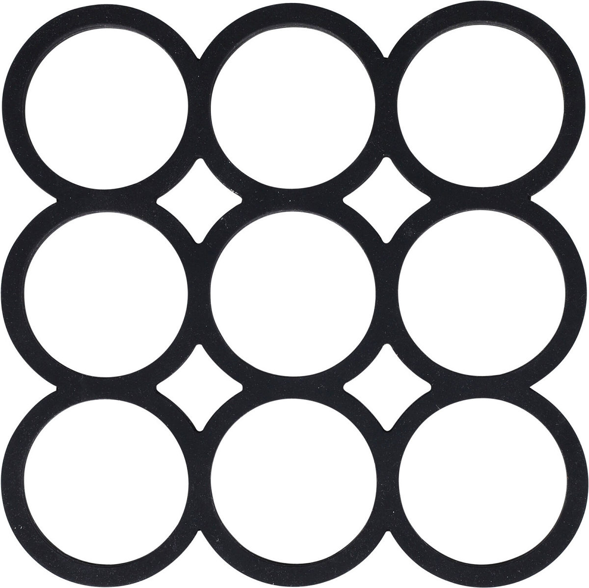 Panonderzetter Silicone assorti vormen - zwart