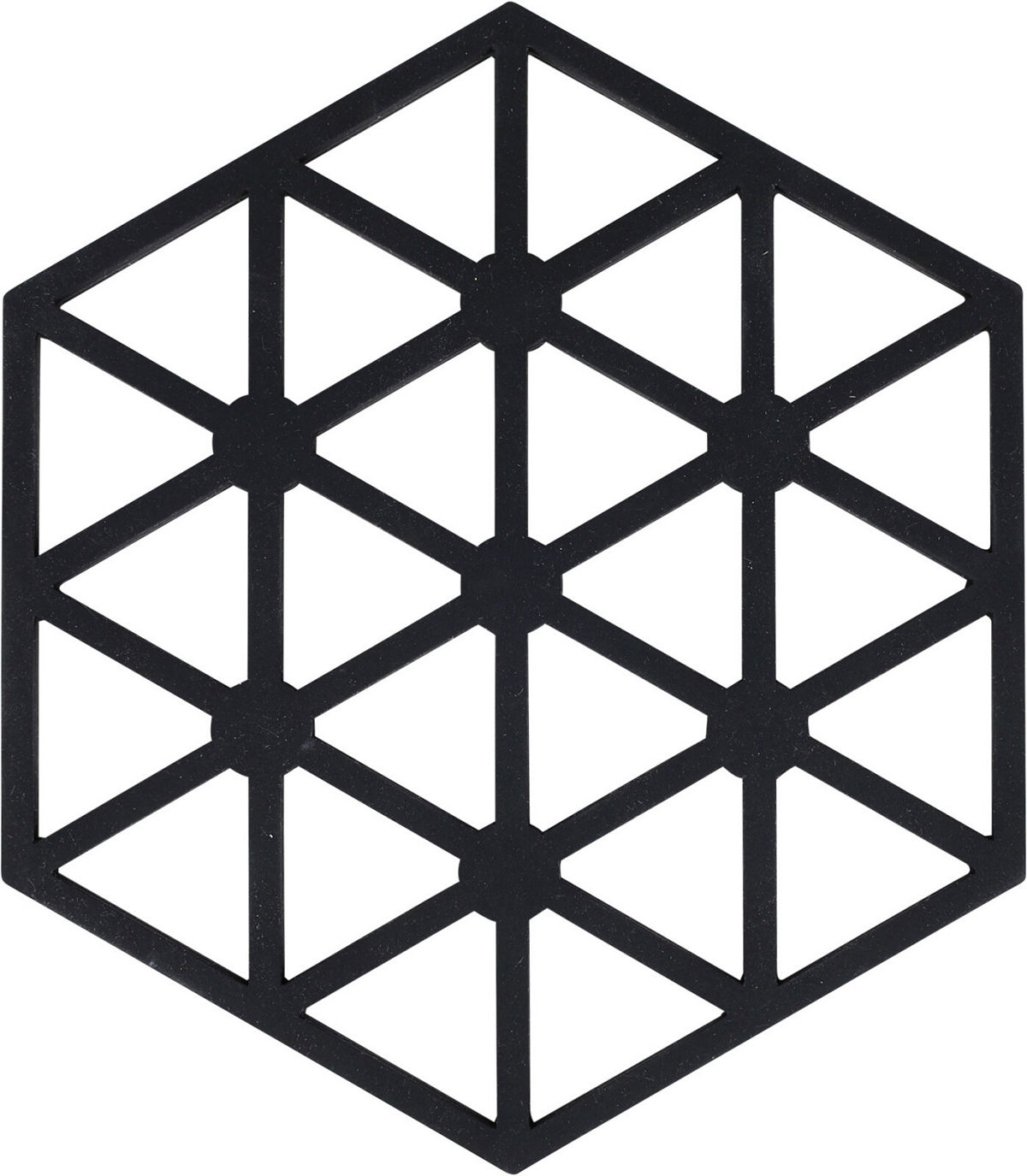 Panonderzetter Silicone assorti vormen - zwart